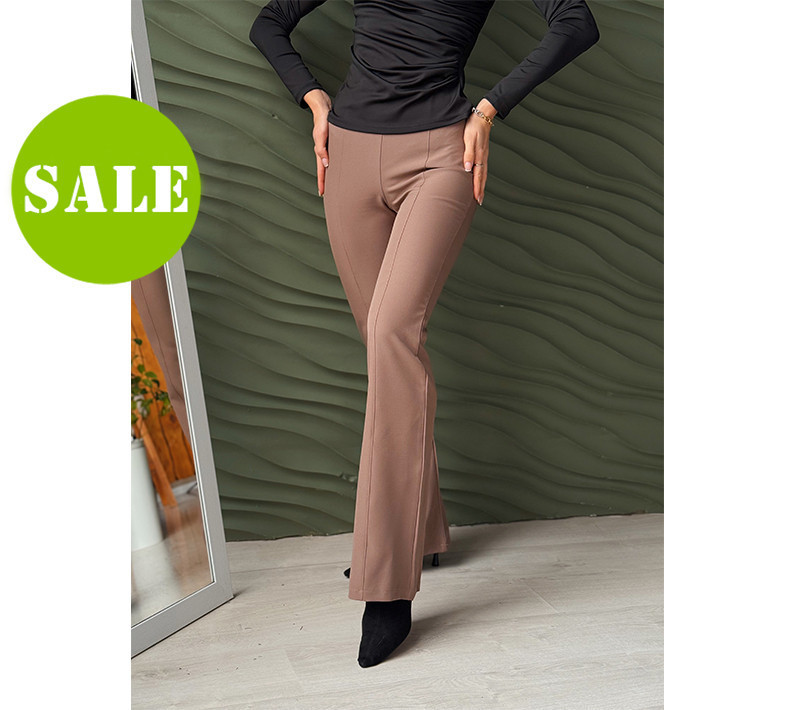 Длинные брюки с высокой талией 