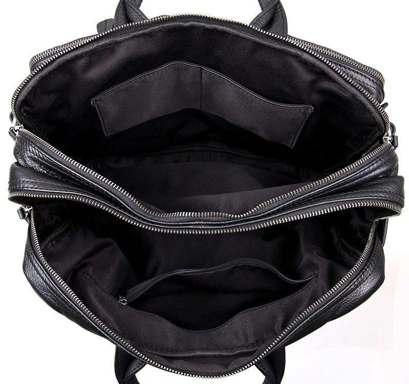 Сумка чоловіча Vintage 14058 Чорна Київ - фото 2