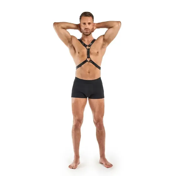 Портупея Bedroom Fantasies Max Chest Centerpiece - Black Львів