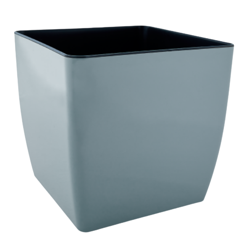 Вазон Квадро 16*16*15,5см низький сизо-блакитний Алеана Житомир - фото 1