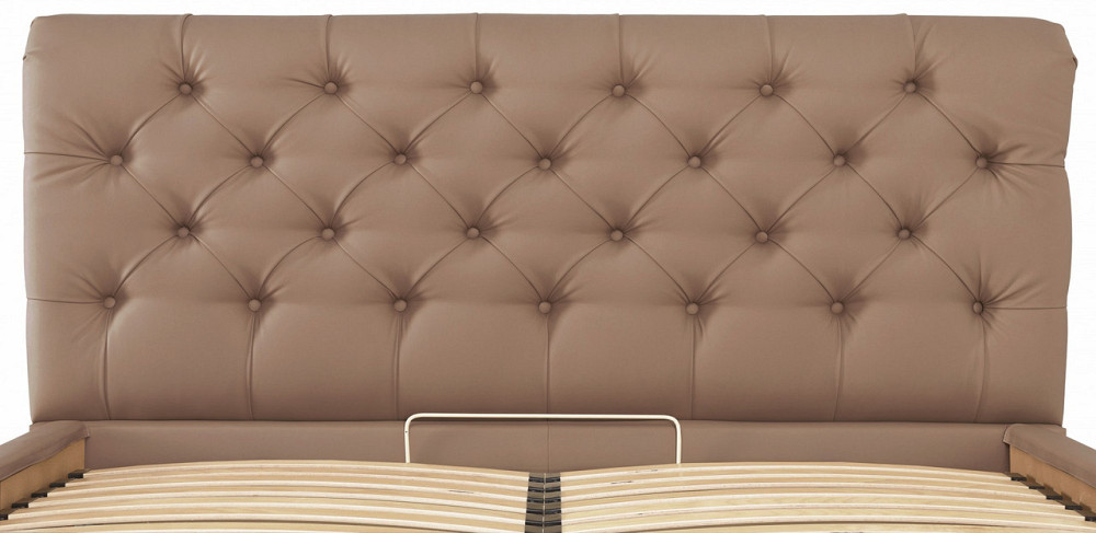 Кровать London VIP 140 х 200 см Fly 2213 С дополнительной металлической цельносварной рамой Светло-коричневый Днепр - изображение 13