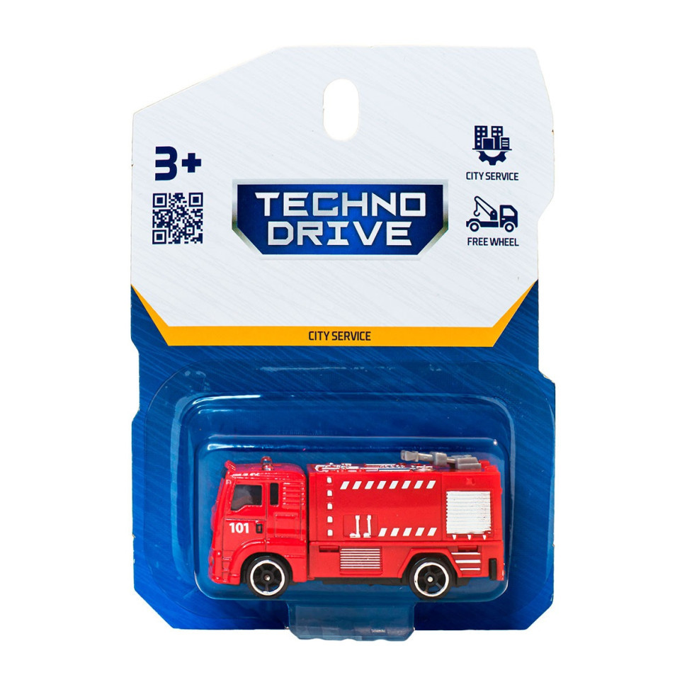 Автомодель дитяча Пожежна машина TechnoDrive 250241CG-1 масштаб 1:64 Вінниця - фото 1