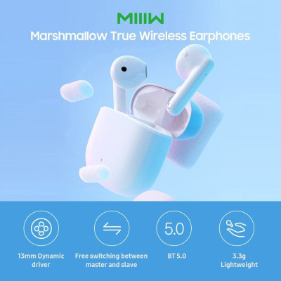 Навушники Xiaomi MiiiW TWS Wireless Earbuds Marshmallow White (MWTW03) Вінниця - фото 6