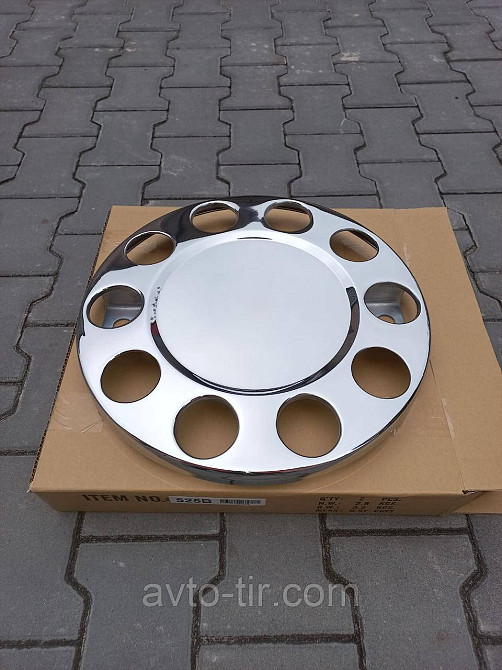Колпак колеса 22,5 (нержавійка) Колпак колеса 22,5 пустий Ковпак 22,5 Луцьк - фото 1