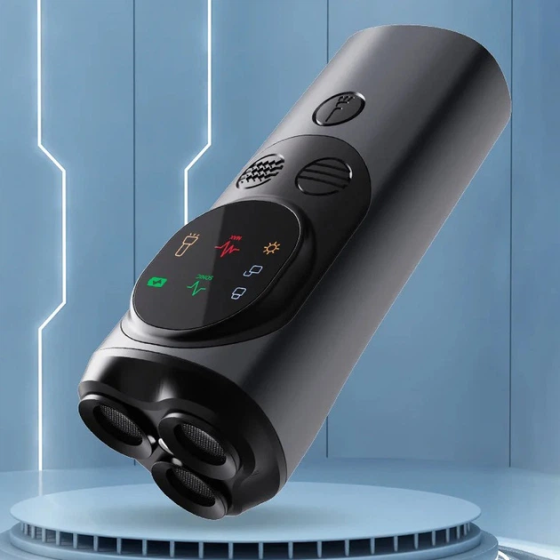 Відлякувач собак ультразвуковий акумуляторний Ultrasonic P10 + COB ліхтарик Type-C Сірий Вінниця