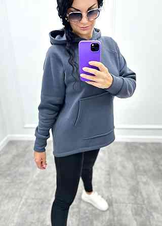 Худі вільного крою з капюшоном "Sky" оптом | Норма | Розпродаж моделі Графіт, 42-44 Київ