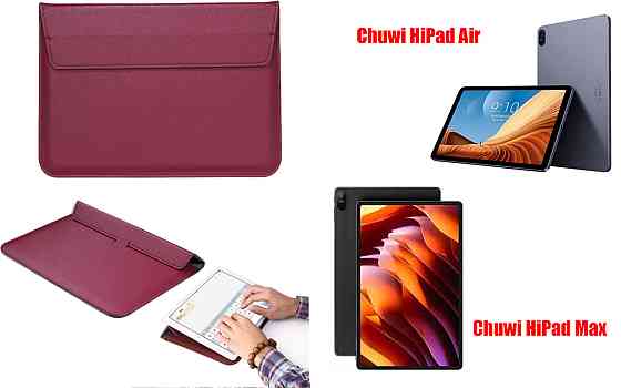 Чехол-конверт VitoCase для Chuwi HiPad Air, HiPad Max, с функцией подставки для планшета Бордовый Киев