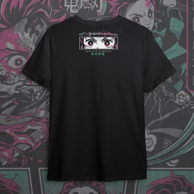 Футболка чоловіча з  принтом Клинок, рассекающий демонов Танджиро Камадо 11 Розмір 48 Anime0968 Дніпро - фото 4