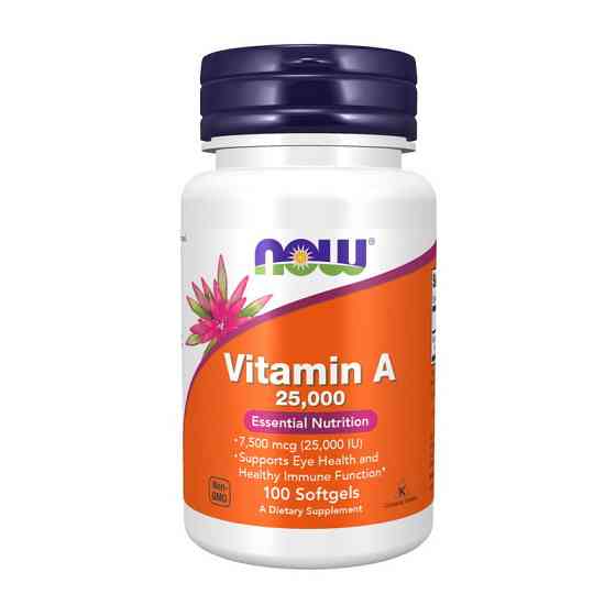 Vitamin A 7500 mcg (25,000 IU) (100 softgels) Луцьк