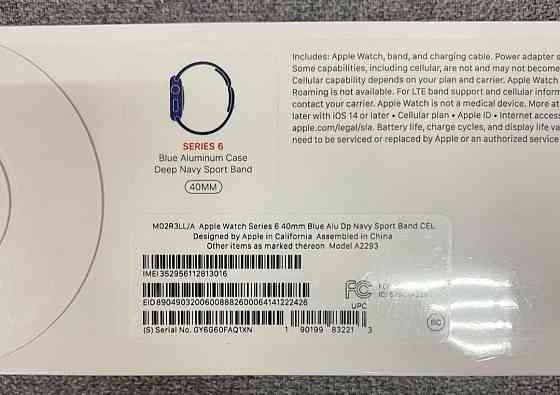 Apple Watch 6 40mm.Blue GPS+ LTE Киев