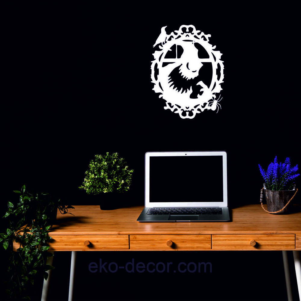 Декоративное настенное Панно «Монстр. Хэллоуин.», Декор на стену 110*86 см, Белый Киев - изображение 6