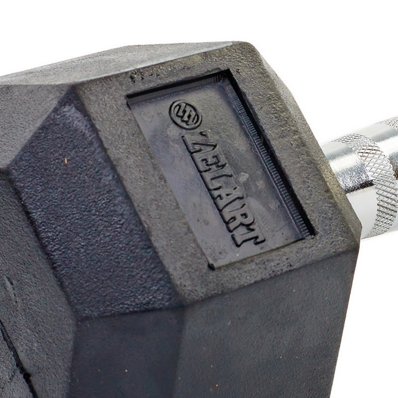 Гантель 9 кг цільна шестигранна гексагональна Zelart Київ - фото 3