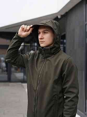 Мужская куртка хаки демисезонная с капюшоном Pobedov Shadow V2 Киев