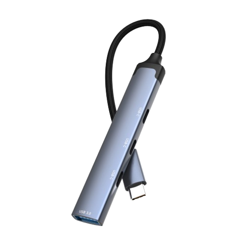 Адаптер 4в1 (3Type-C 2.0/USB 3.0) ColorWay CW-HUB07 Житомир
