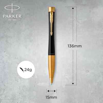 Ручка кулькова Parker URBAN 17 UKRAINE Muted Black GT BP Трезубец (30035_T001y) Вінниця
