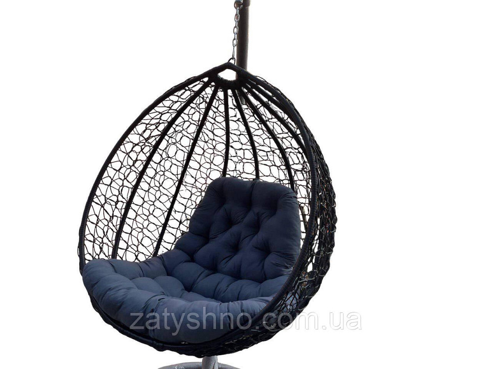 Крісло Кокон підвісне з ротанга Київ - фото 4