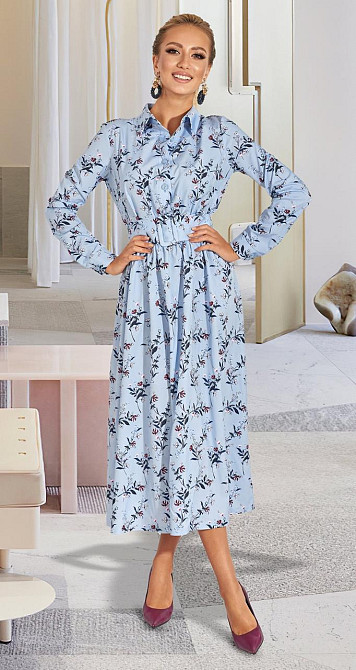 Стильное голубое платье (44) Киев - изображение 3