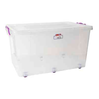 Контейнер для хранения Irak Plastik на колесах прозрачный 50 л (4667) Винница