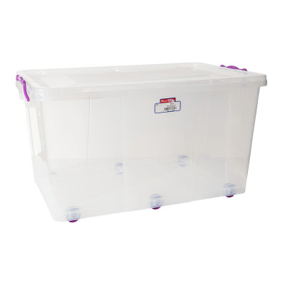 Контейнер для зберігання Irak Plastik на колесах прозорий 50 л (4667) Вінниця - фото 1