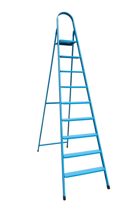 ГОСПОДАР Драбина металева ГОСПОДАР "ІТАЛІЯ" 9 сходинок h 1960 мм max 150 кг 79-1049 Коломия - фото 1