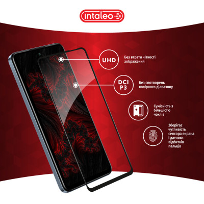 Стекло защитное Intaleo Full Glue Infinix Smart 8 Black (1283126589621) Винница - изображение 4