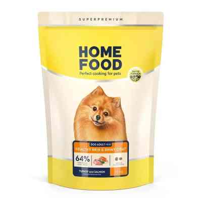 Сухий корм для собак Home Food ADULT MINI Healthy Skin And Shiny Coat з індичкою та лососем 1.6 кг (4820235020361) Вінниця