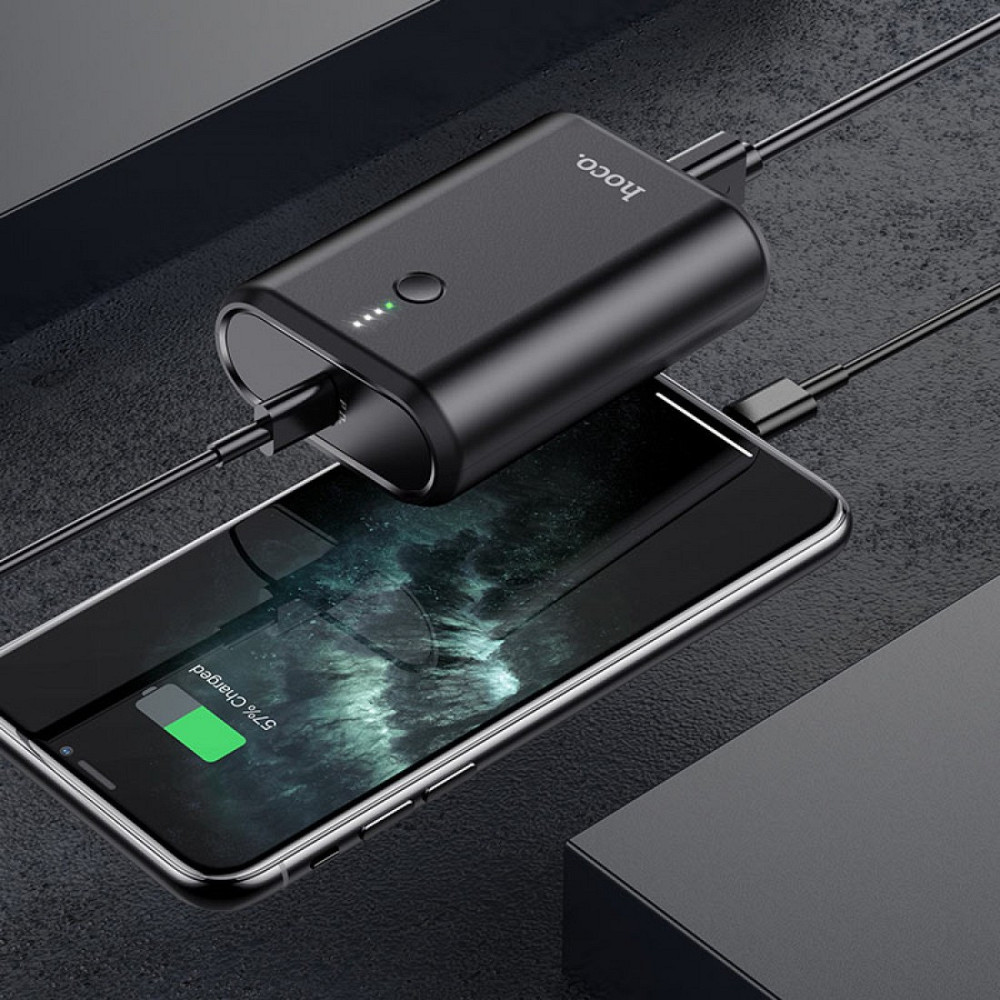 Павербанк 10000 mAh HOCO Q3 Mayflower PD20W+QC3.0 быстрая зарядка черный power bank повербанк Одесса - изображение 5