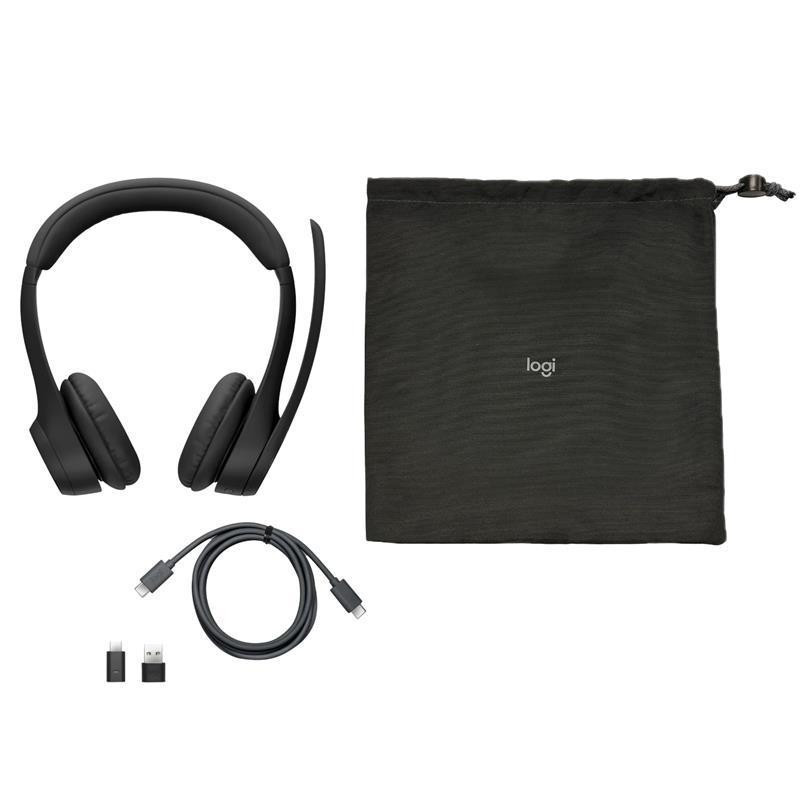 Bluetooth-гарнітура Logitech Zone 305 for Business Wireless/Bluetooth Teams Black (981-001451) Чорний Харьков - изображение 8
