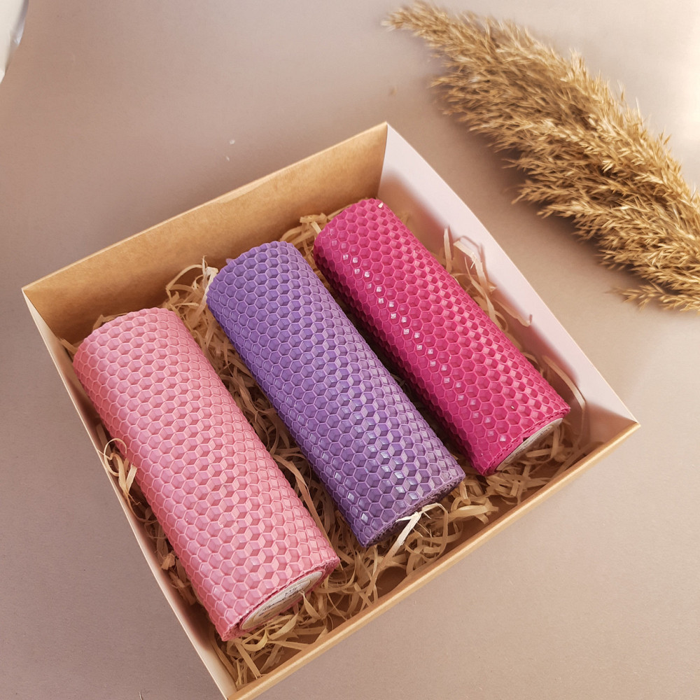 Свічки з вощини ручної роботи для декору у подарунковому наборі. Натуральний віск Одеса - фото 3