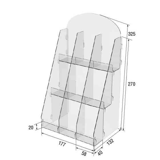 Товарна горка EKOSTAR на 3 комірки 177х132х325 Київ