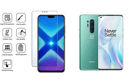 Защитное стекло NeoGlass для OnePlus 8 Pro – ультрапрозрачное и устойчивое Киев