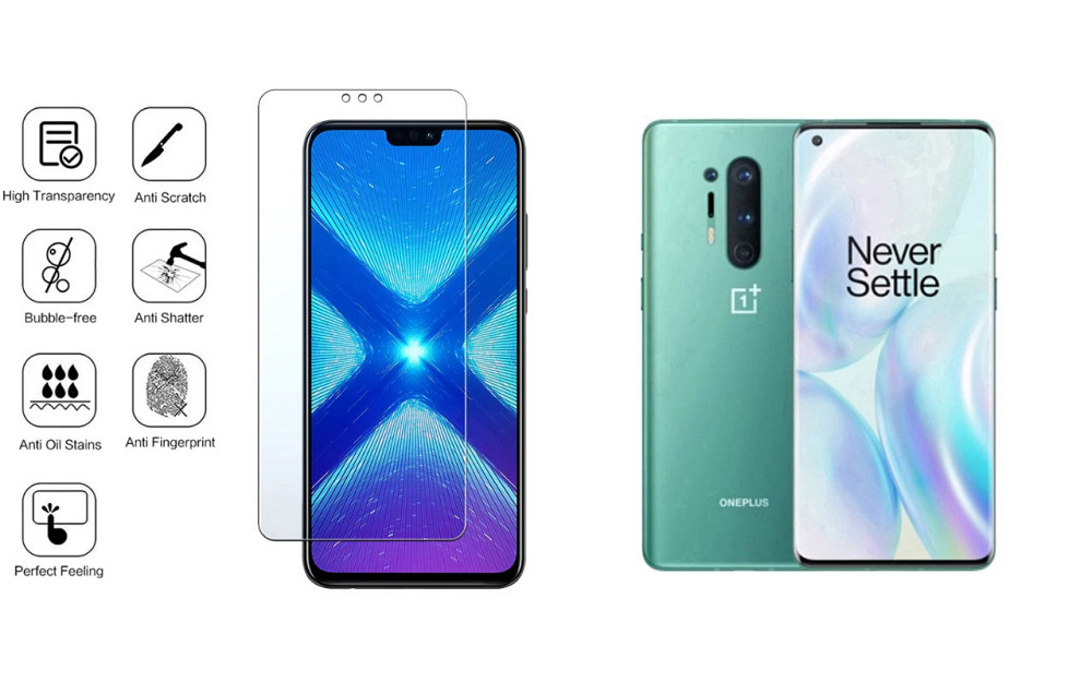 Защитное стекло NeoGlass для OnePlus 8 Pro – ультрапрозрачное и устойчивое Киев - изображение 4