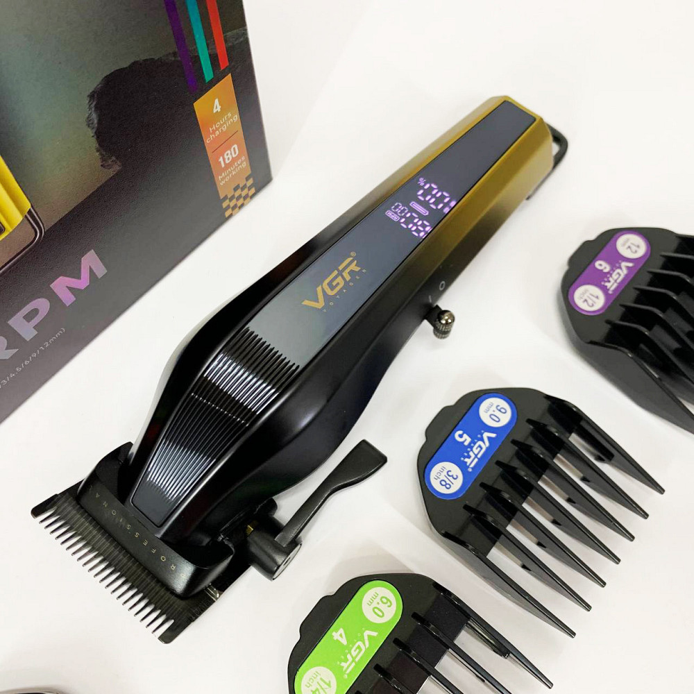 Електробритва для стрижки голови VGR V-273, Перукарські машинки професійні, Стильна машинка для стрижки DV-60 Київ - фото 3