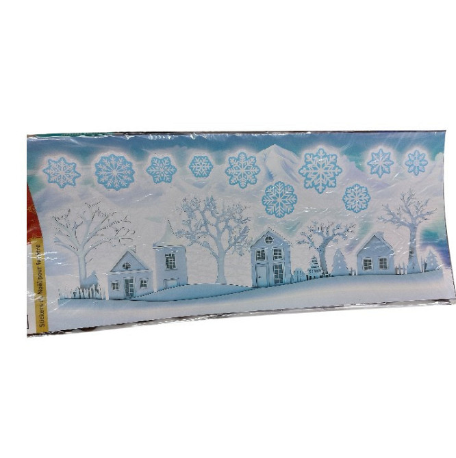 Новогодняя наклейка – яркий праздничный декор Livarno Home 21 на 47 см голубой Киев - изображение 2