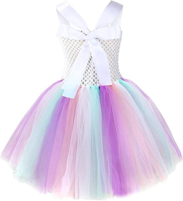 Платье Единорога на 5–6 лет с пышной юбкой, обручем, крылышками, карнавальный костюм на День рождения Хэллоуин Киев - изображение 3