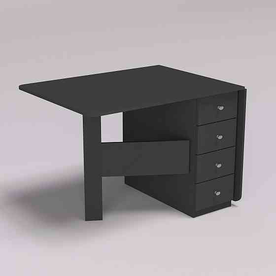 Стол-тумба №5 Комби, Антрацит, 380х800х750 Львов