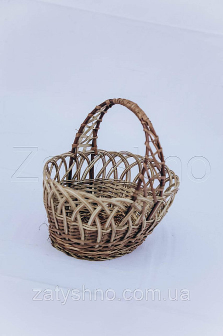 Плетеная корзина из лозы от производителя | корзинка пасхальная  | кошик на пасху Киев - изображение 1