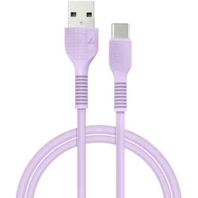 Дата кабель USB 2.0 AM to Lightning 1.2m AL-CBCOLOR-L1PP Purple ACCLAB (1283126518218) Винница