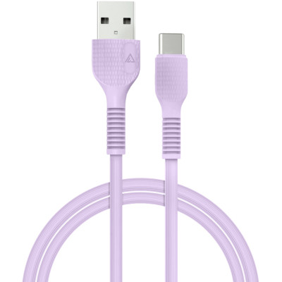 Дата кабель USB 2.0 AM to Lightning 1.2m AL-CBCOLOR-L1PP Purple ACCLAB (1283126518218) Вінниця - фото 1