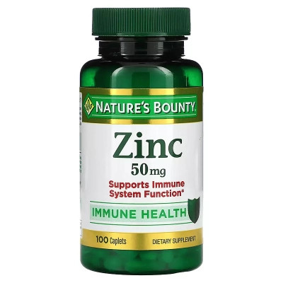 Витаминно-минеральный комплекс Nature's Bounty Цинк, 50 мг, Zinc, 100 каплет (NRT-02060) Винница - изображение 1