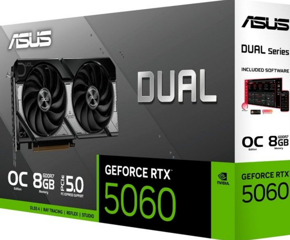 ASUS GeForce RTX 5060 Dual OC 8GB GDDR7 DLSS4 Київ - фото 1