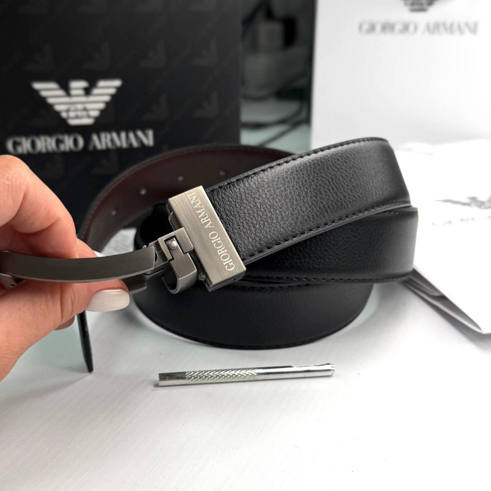 Подарочный набор ремень и кошелек Armani (305) Киев - изображение 5