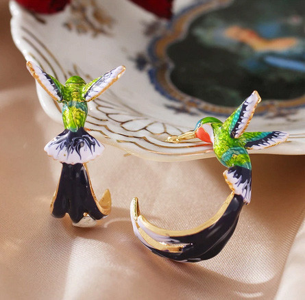 Серьги женские красивые Колибри Киев - изображение 4