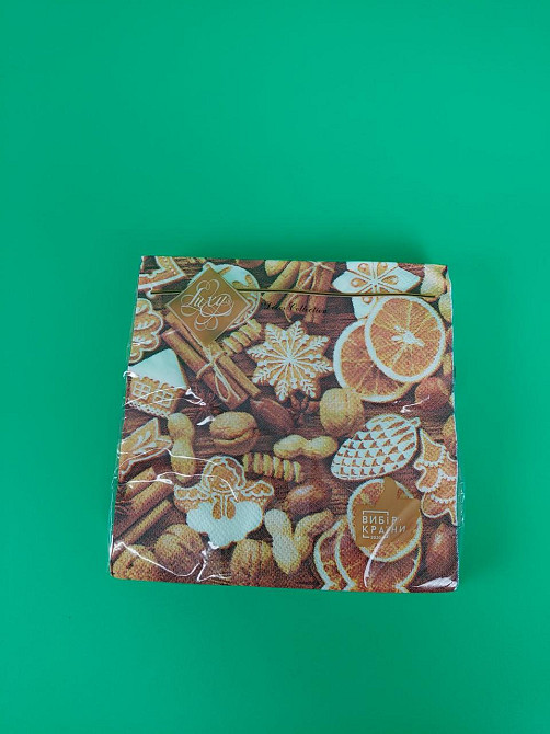 Салфетки бумажнае новогодние(ЗЗхЗЗ, 18шт)