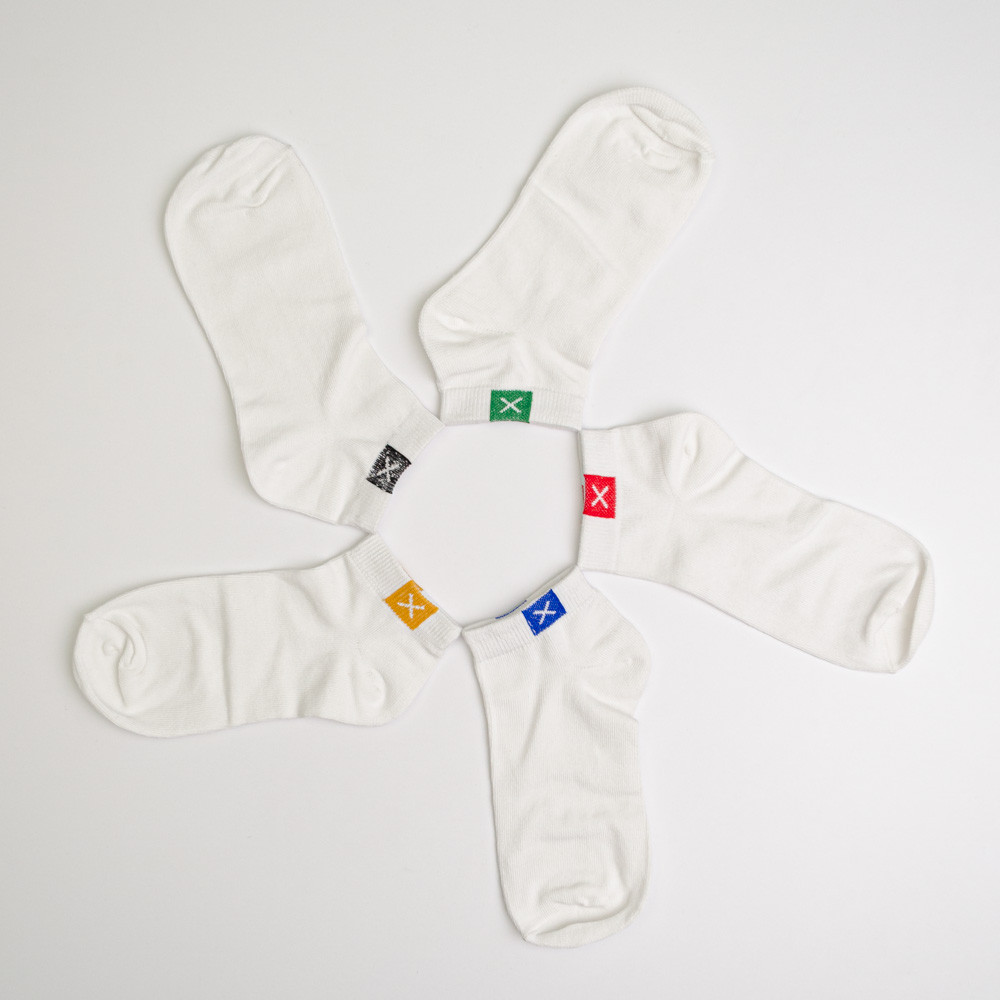 Набор носков мужских хлопковых 10 пар Youstar 047 Низкие 41-47 Белый Сумы - изображение 6