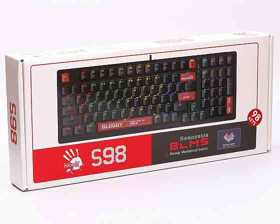 Клавіатура A4Tech S98 Bloody Red чорний, червоний Харків