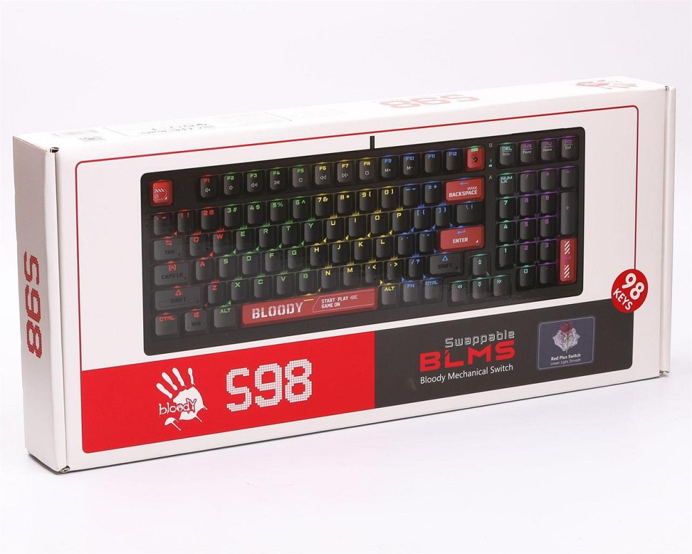 Клавіатура A4Tech S98 Bloody Red чорний, червоний Харків - фото 6