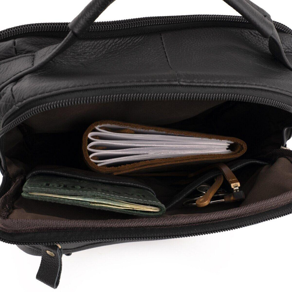 Сумка мужская флотар Vintage 14763 Черная Киев - изображение 10