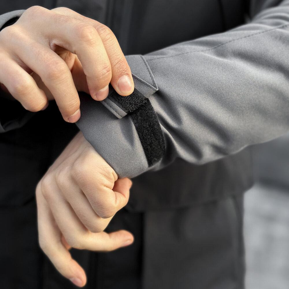 Парка чоловіча зимова з капюшоном Pobedov Seniora Udacha Gray Київ - фото 8