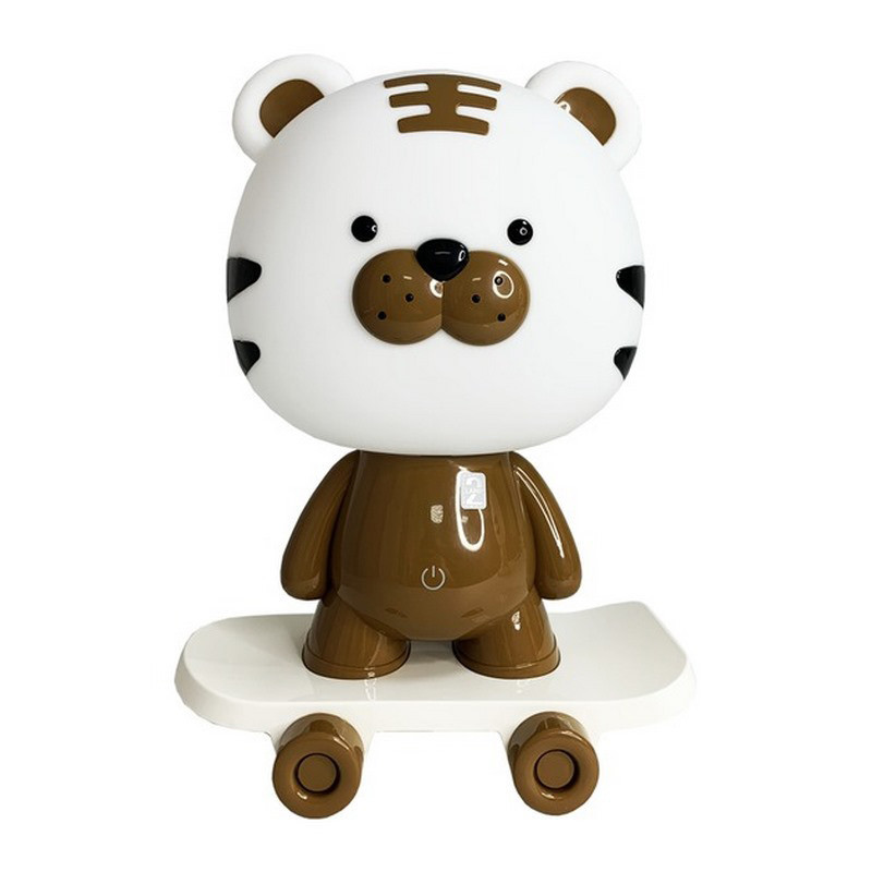 Нічник дитячий «Тигр на скейті» MGZ-1408(Brown) мережевий, живлення від USB Вінниця - фото 1